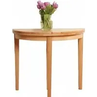 Hanover Half Moon Console Table - Light Oak