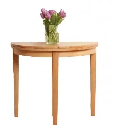 Hanover Half Moon Console Table - Light Oak image