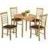 Hanover Round 4-Seater Drop Leaf Dining Set - Light Oak