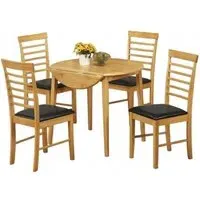 Hanover Round Drop Leaf Dining Table - Light Oak