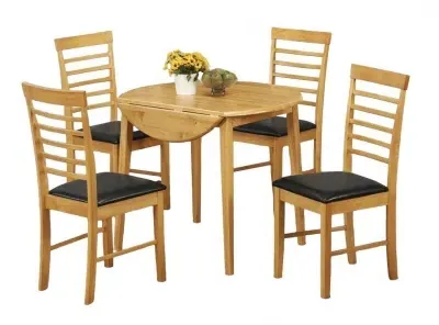 Hanover Round Drop Leaf Dining Table - Light Oak image
