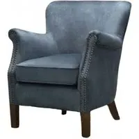 Harlow Armchair - Blue, Fabric