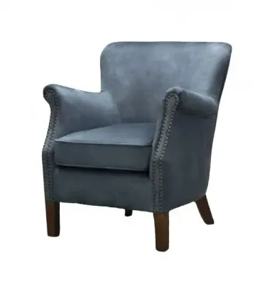 Harlow Armchair - Blue, Fabric image