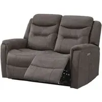 Harrogate 2-Seater Recliner Sofa - Brown, Velvet