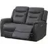 Harrogate 2-Seater Recliner Sofa - Grey, Velvet