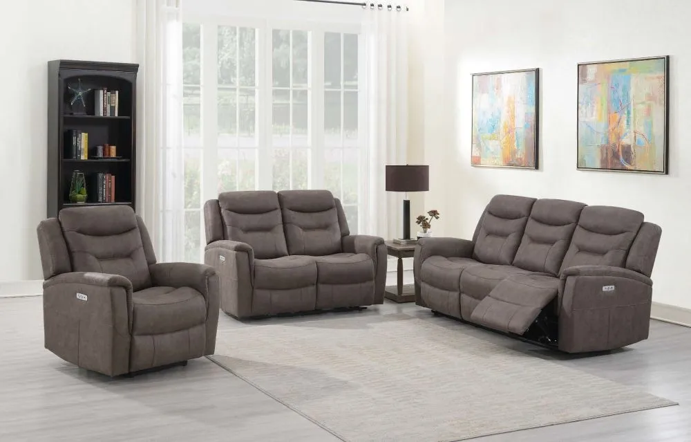 Harrogate 3-Seater Recliner Sofa - Brown, Velvet