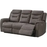 Harrogate 3-Seater Recliner Sofa - Brown, Velvet