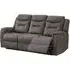 Harrogate 3-Seater Recliner Sofa - Brown, Velvet