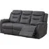 Harrogate 3-Seater Recliner Sofa - Grey, Velvet