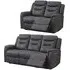 Harrogate 3+2 Recliner Sofa Suite - Grey, Velvet