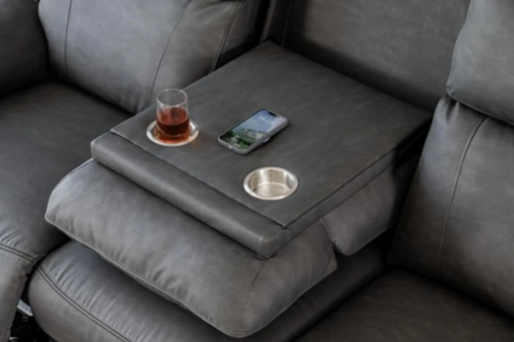 Huntington 3-Seater Electric Recliner Sofa - Dark Grey