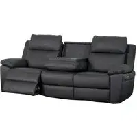 Huntington 3-Seater Electric Recliner Sofa - Dark Grey