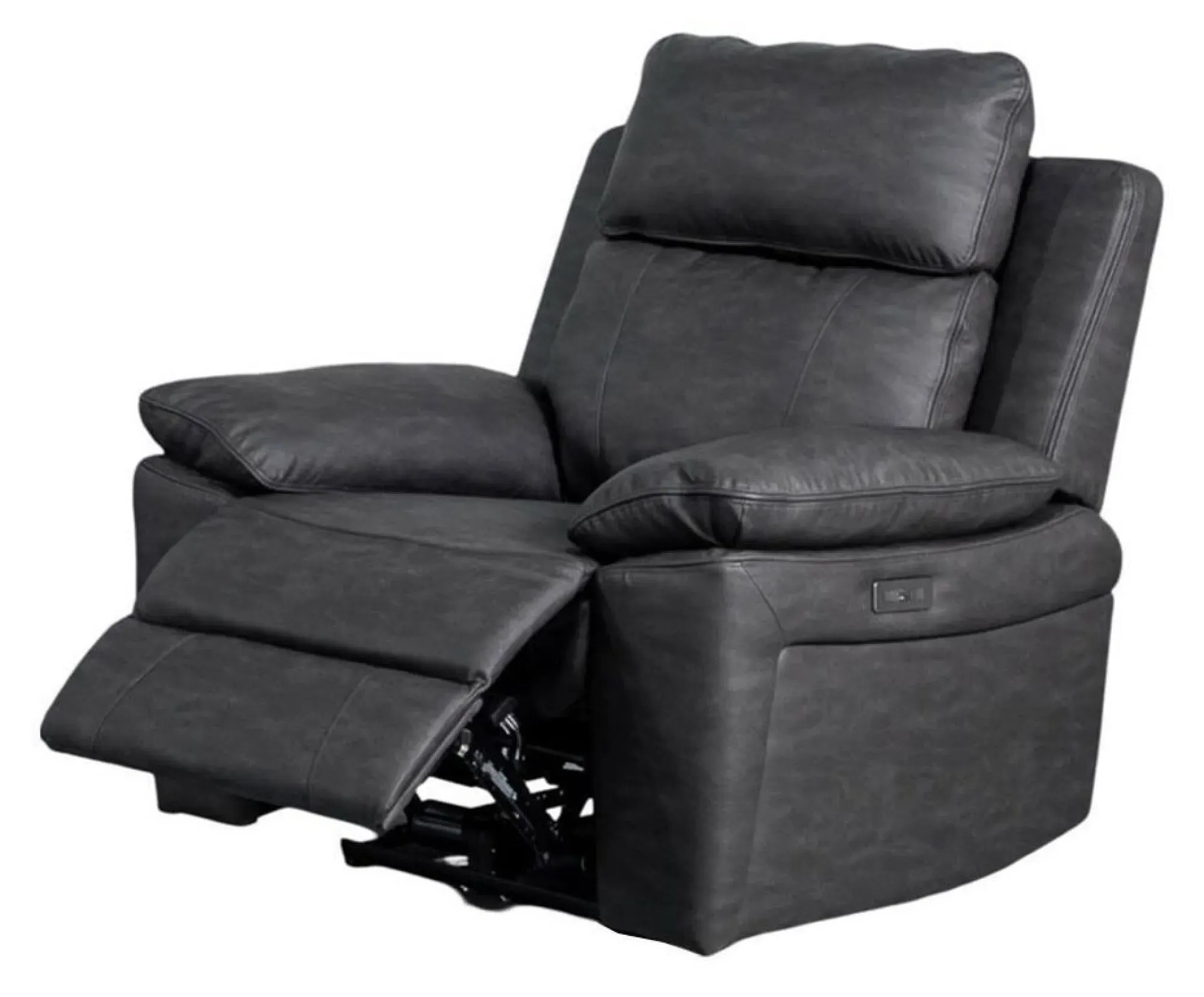 Huntington 3+1+1 Electric Recliner Sofa Suite - Dark Grey