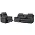 Huntington 3+1+1 Electric Recliner Sofa Suite - Dark Grey