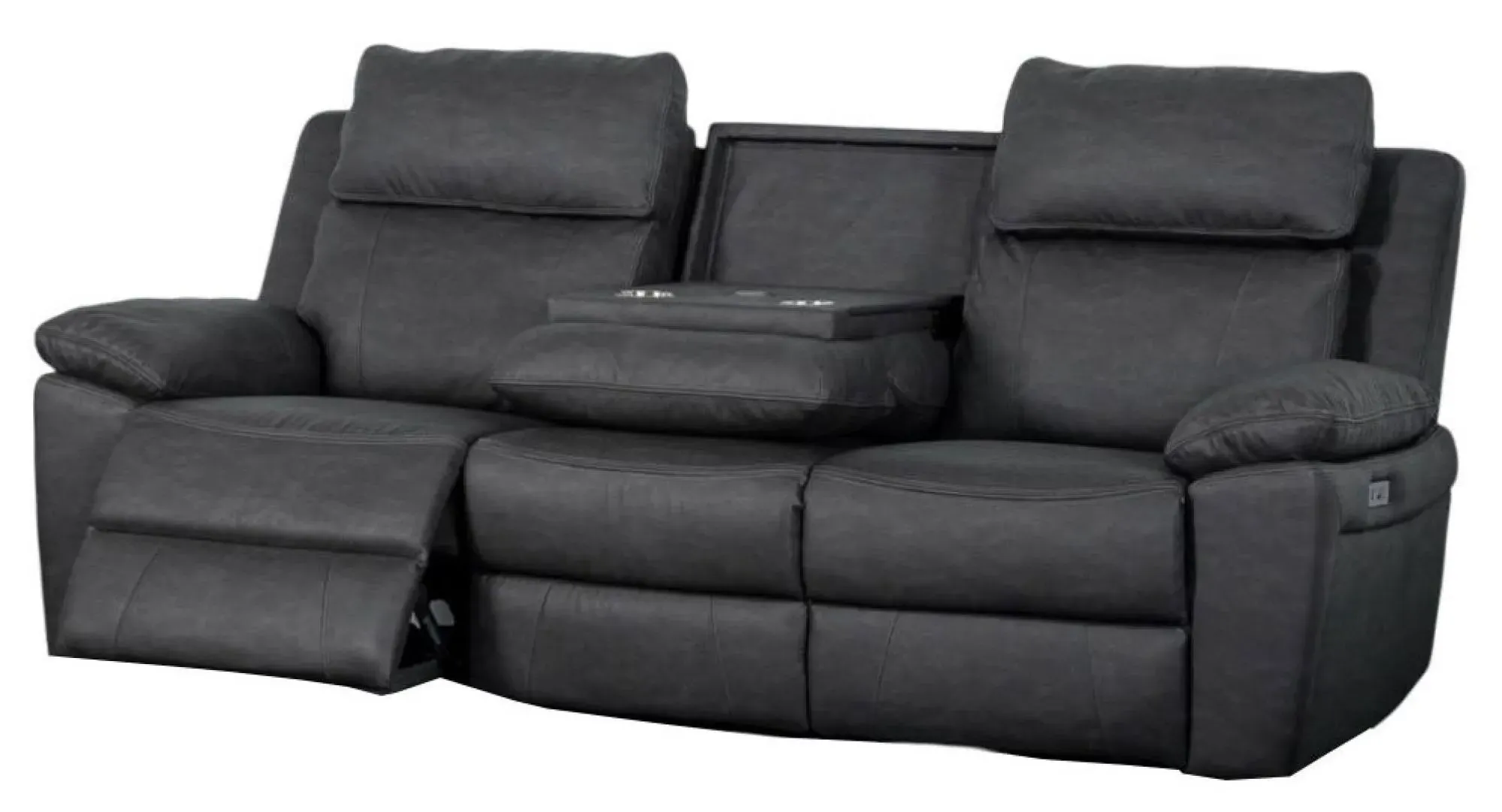 Huntington 3+2 Electric Recliner Sofa Suite - Dark Grey