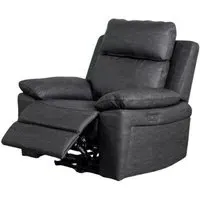 Huntington Electric Recliner Armchair - Dark Grey