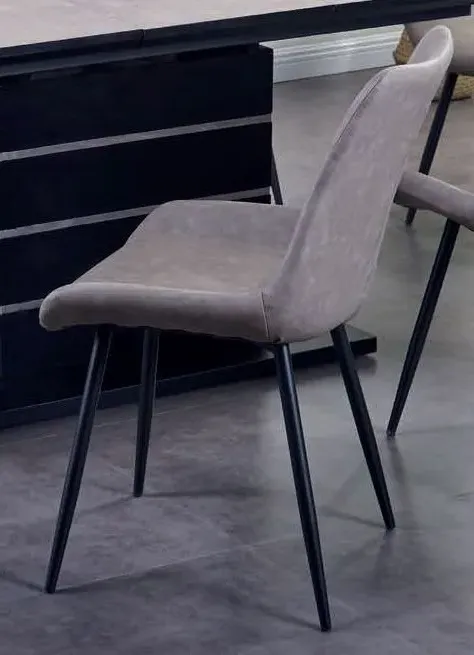 Imperia Dining Chair Set of 2 - Light Grey, Fabric