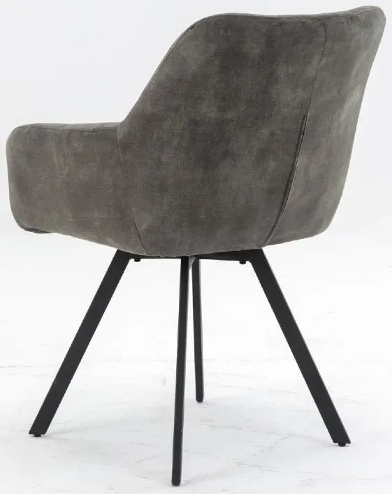 Jade Dining Armchair - Olive, Velvet