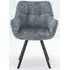 Jade Dining Armchair - Stone Blue, Velvet