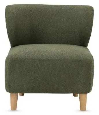 Josie Armless Accent Chair - Green, Fabric image