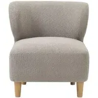Josie Armless Accent Chair - Grey, Fabric