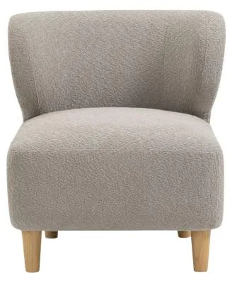 Josie Armless Accent Chair - Grey, Fabric