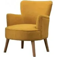 Keira Fabric Armchair - Ochre