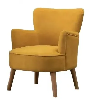 Keira Fabric Armchair - Ochre