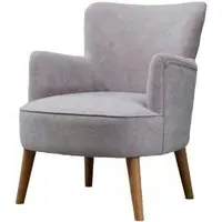 Keira Fabric Armchair - Pearl Grey