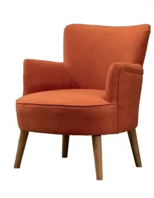 Keira Fabric Armchair - Sunburnt Orange