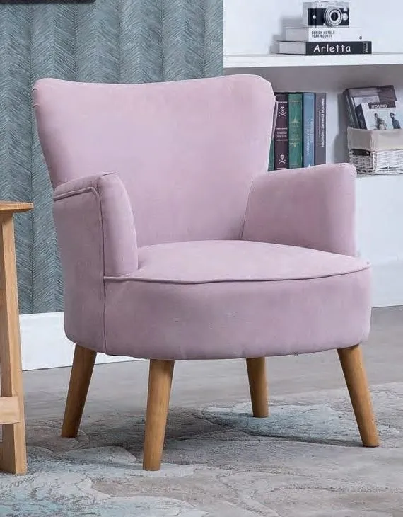 Keira Fabric Armchair - Violet