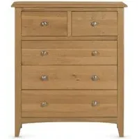 Kilkenny 2+3 Drawer Chest - Oak