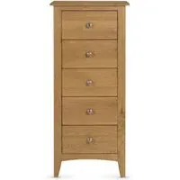Kilkenny 5 Drawer Tall Chest - Oak