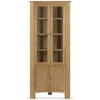 Kilkenny Corner Display Unit - Oak