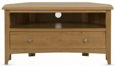 Kilkenny Corner TV Unit with Storage - Oak
