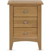 Kilkenny Large 3 Drawer Bedside Cabinet - Oak