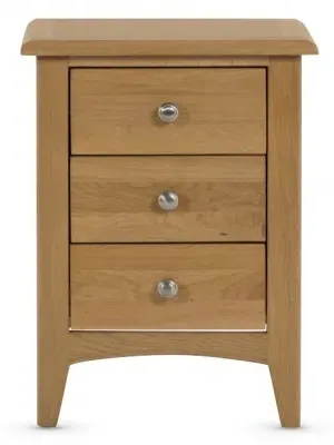 Kilkenny Large 3 Drawer Bedside Cabinet - Oak image