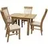 Kilmore 2-4 Seater Extendable Dining Set with 4 Chairs - Oak