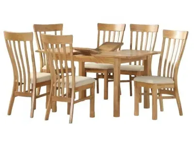 Kilmore 4-6 Seater Butterfly Extending Dining Set with 4 Chairs
