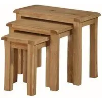 Kilmore Nest of 3 Tables - Rustic Oak