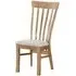 Kilmore Slatted Back Dining Chair Set - Rustic Oak