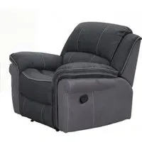 Kingston Recliner Armchair - Charcoal, Fabric