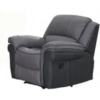 Kingston Recliner Armchair - Grey, Fabric
