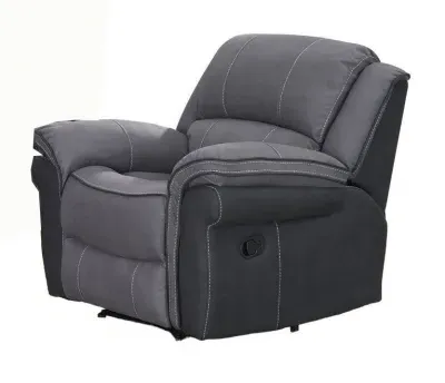 Kingston Recliner Armchair - Grey, Fabric