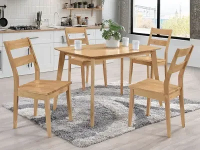 Lexington 4-Seater Dining Set - Light Oak image