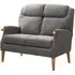 Lisbon 2-Seater Sofa - Grey, Fabric