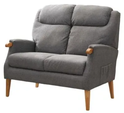 Lisbon 2-Seater Sofa - Grey, Fabric image