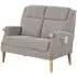 Lisbon 2-Seater Sofa - Latte, Fabric