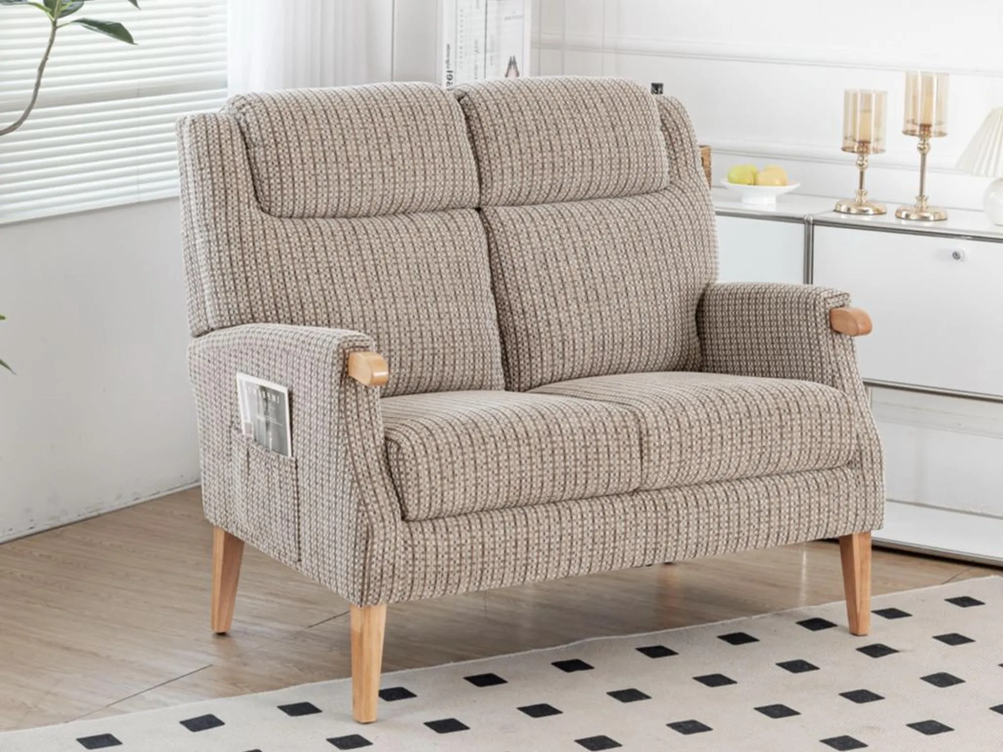 Lisbon 2-Seater Sofa - Natural, Fabric