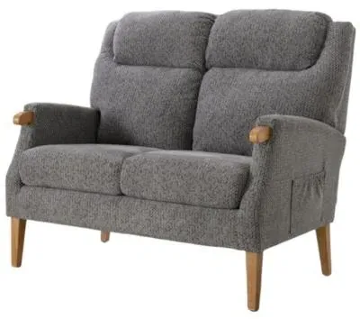 Lisbon 2-Seater Sofa - Steel Blue, Fabric